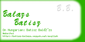 balazs batisz business card